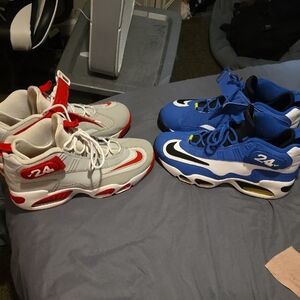 Nike Red and Blue Athletic Shoes